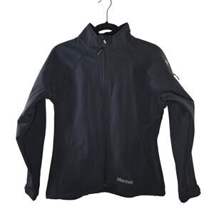 Women's Marmot Black FTI Consulting Logo Gravity Softshell Jacket Sz Medium NWT